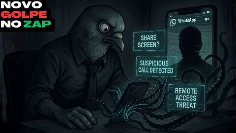 📰O golpe do compartilhamento de tela no WhatsApp: quando você mesmo entrega sua vida pro bandido