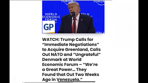 Trump Calls for “Immediate Negotiations” Acquire Greenland, Calls Out NATO and “Ungrateful” Denmark