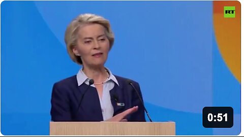 EU President Ursula von der Leyen seems very pleased and proud that Europe is preparing for war