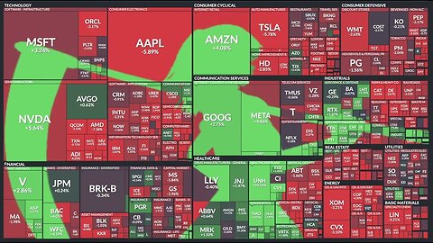 Bad Apple but it's the Trump's tariffs stock crash