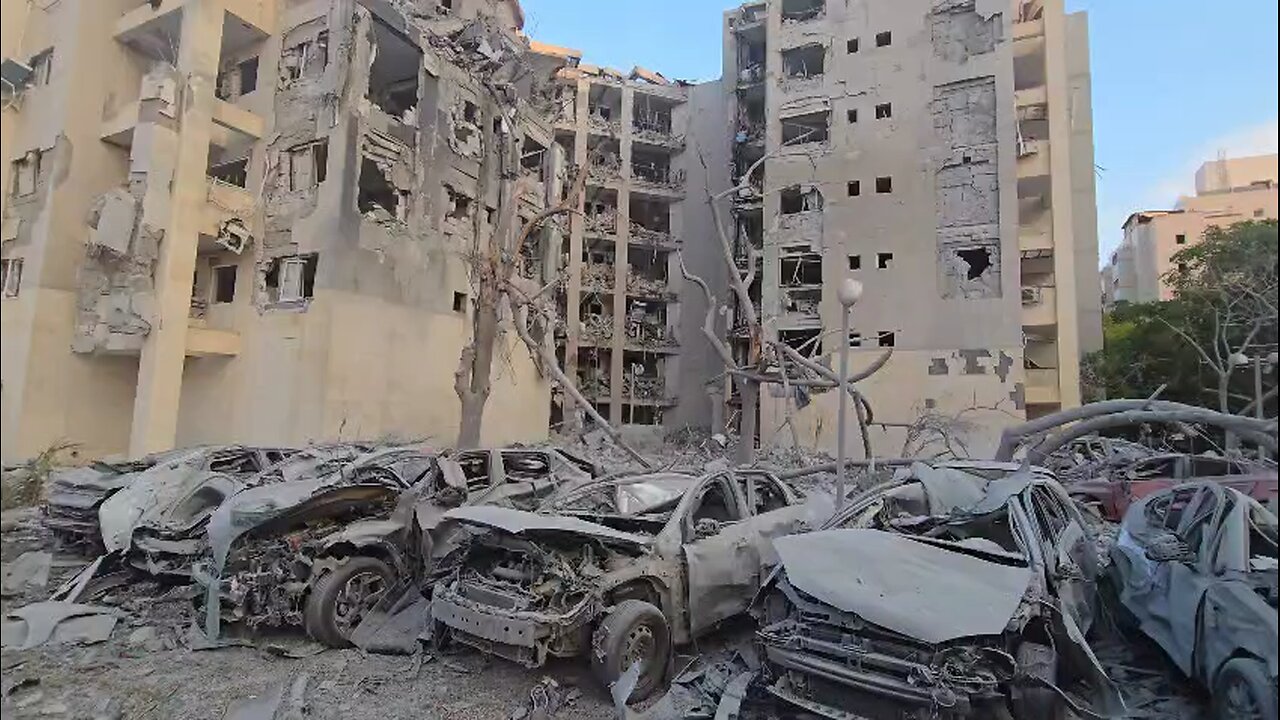 Damage in Beer Sheva direct hit.