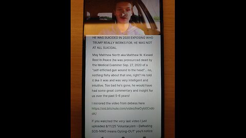 A MSG To Trump Supporter's From Matthew North (2018) 🙏...R.I.P...🙏