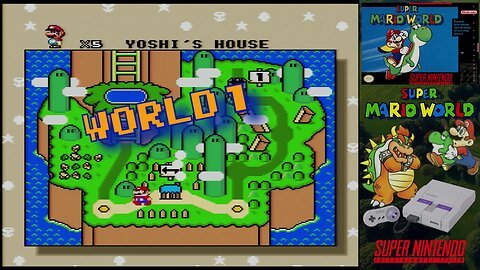 Super Mario World (Super Nintendo) - World 1: Yoshi's Island