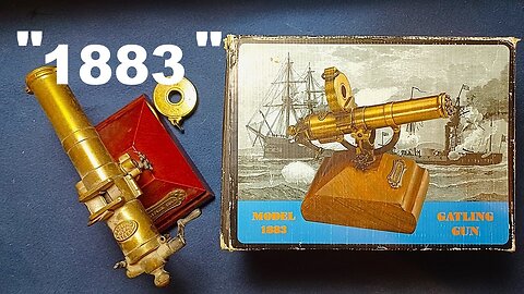 SHOW AND TELL 219: 1883 Gatling Gun, DENIX Ref. 412, display model with moving parts from Spain!