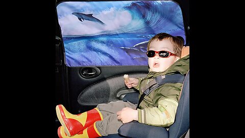 Magnetic Foldable Side Car Window Sunshades With UV Protector
