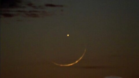 Venus Seen Through the Moon