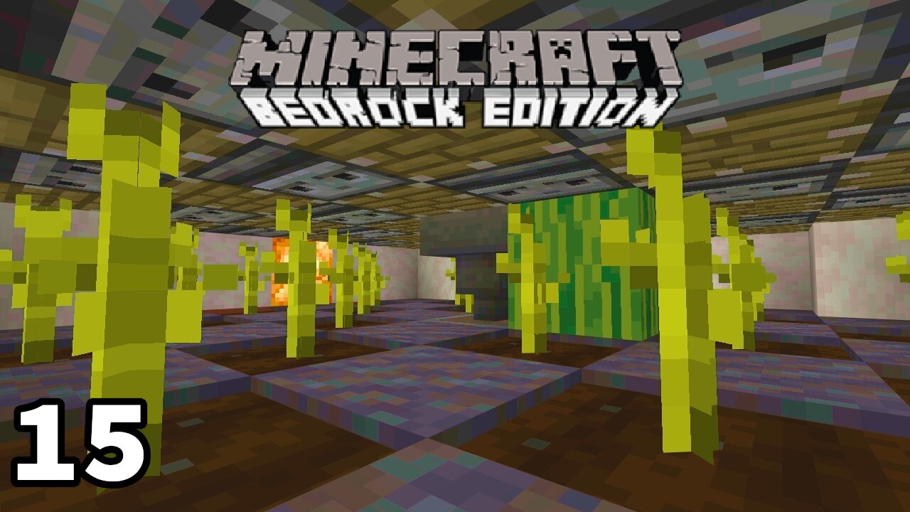 Auto Crafting Melon and Pumpkin Farm on Minecraft Bedrock Realm