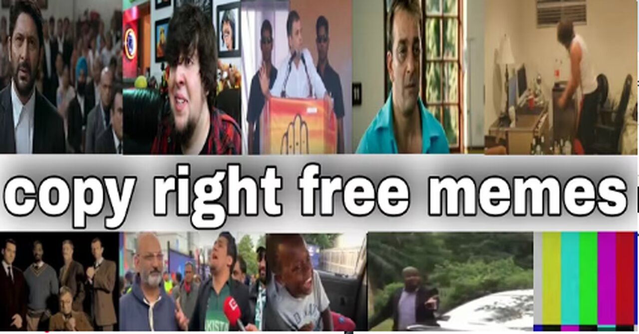 Copyright free memes for video editing || No copy right funny videos || free to use