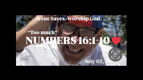 P1 07.02.25 “TOO MUCH” NUMBERS 16:1-10