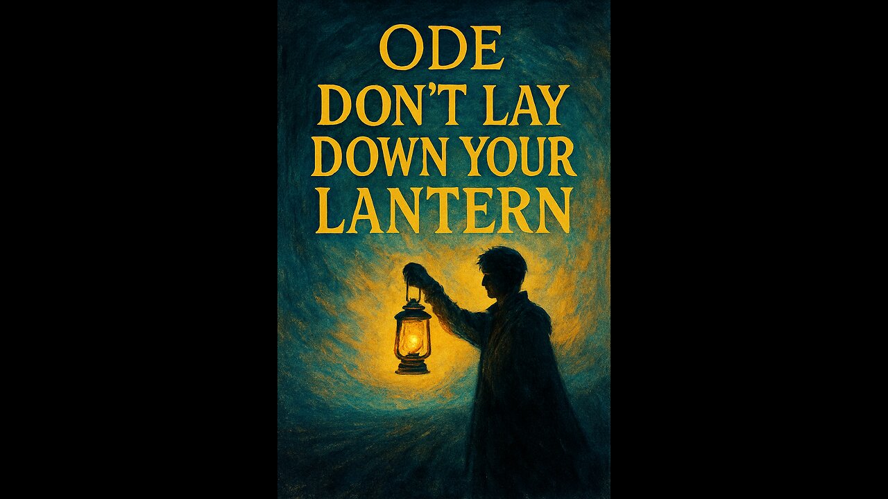 Ode: Don’t Lay Down Your Lantern