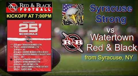 Watertown Red and Black Football 2025