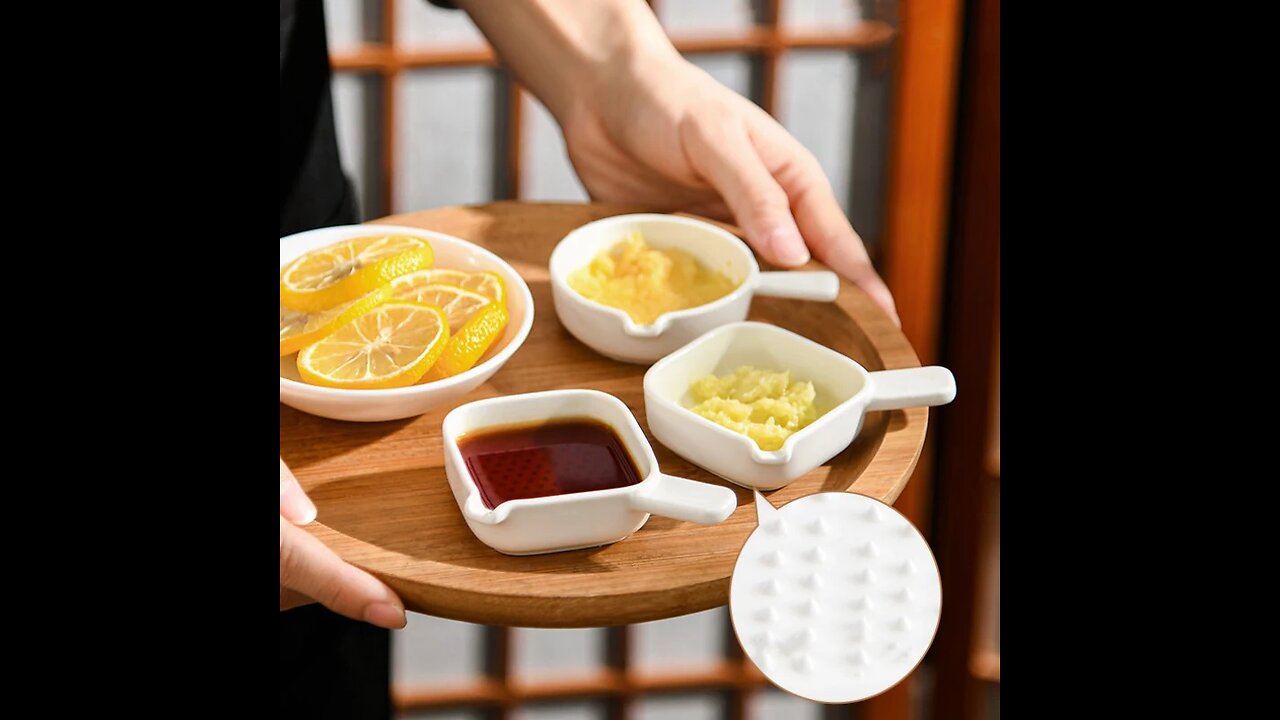 Home Use Grinding Seasoning Dish with Handle