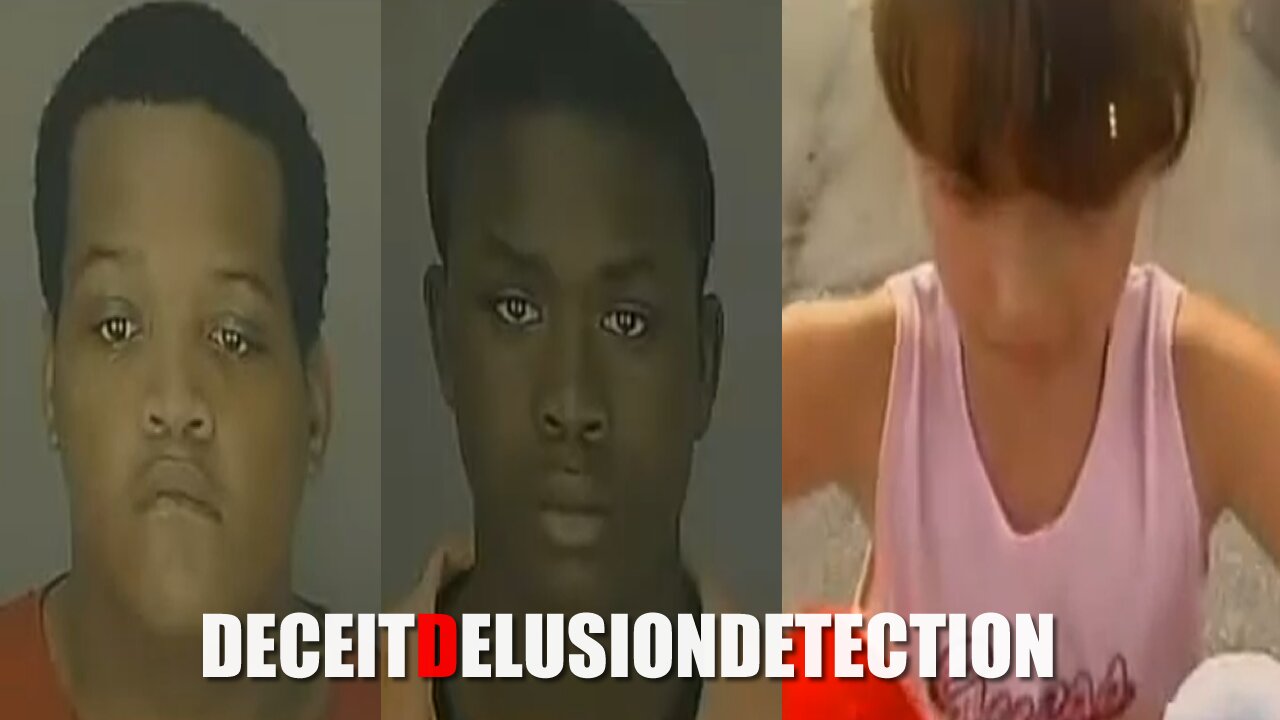 Two black suspects rob a white female child's lemonade stand money and assault her mother