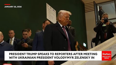 BREAKING NEWS: Trump Speaks To Reporters After Meeting With Zelensky In Davos