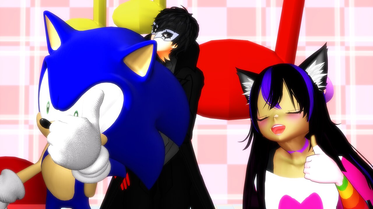 MMD Everybody! [OC Moon, Sonic and Joker]!