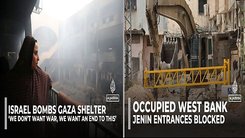 Israel Bombs Shelters & Blocks Jenin Entrances
