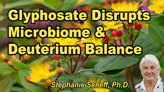 Glyphosate Disrupts Deuterium Homeostasis: A Central Role for the Microbiome