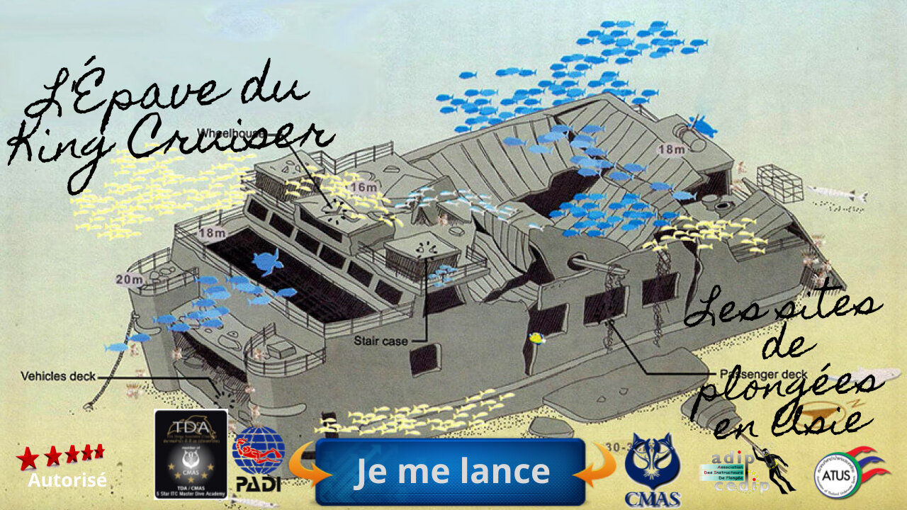 🚢💥 L'Épave du King Cruiser, Phuket, Une Histoire Sous-Marine