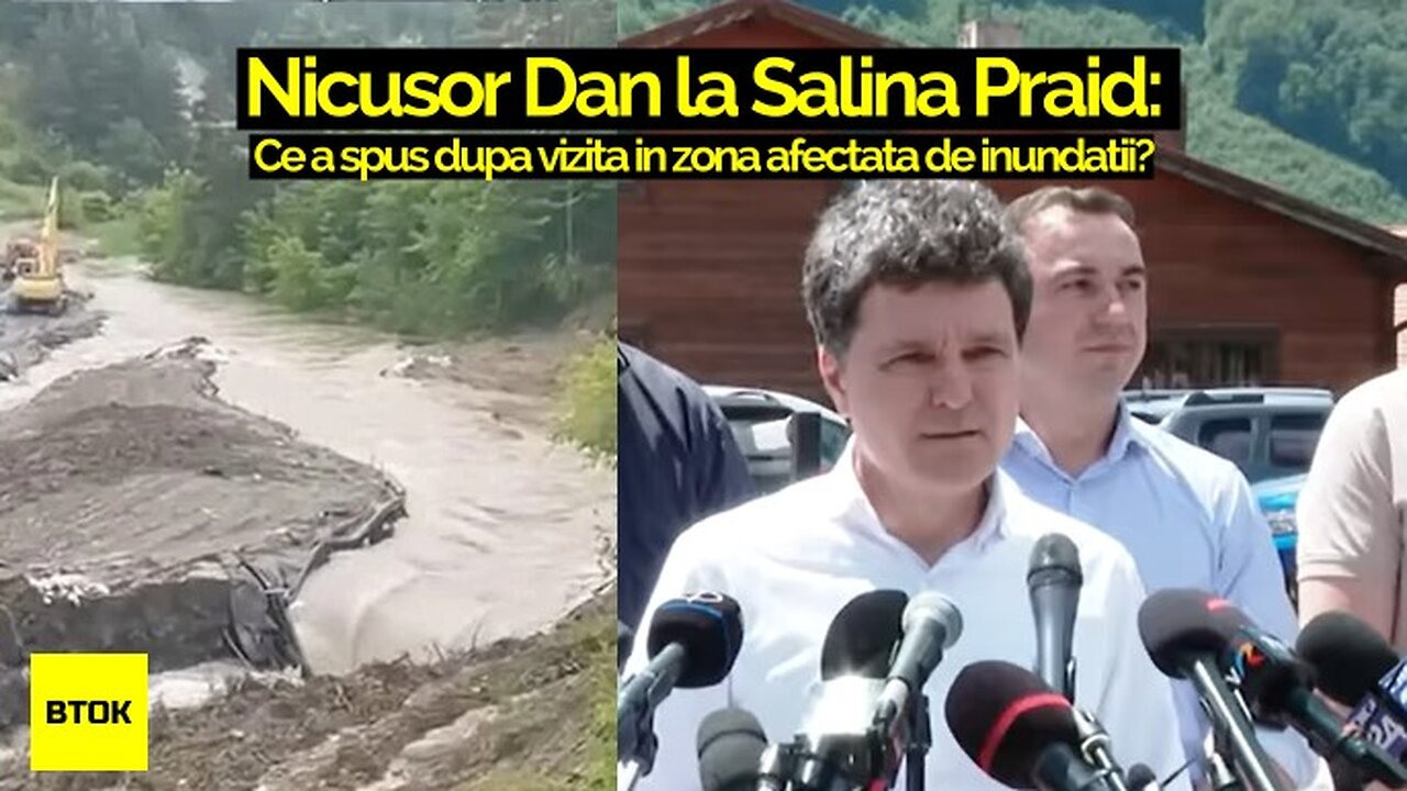 Declarațiile de presă susținute la finalul vizitei în zona afectată de inundații de la Salina Praid