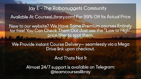 Jay E - The Robonuggets Community (CoursesLibrary.com)