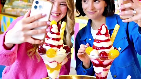 Women frolicking in front of security cameras