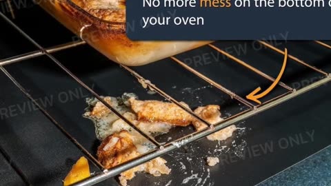 Keep Your Oven Spotless 🍳 | Non-Stick Heavy Duty Oven Liners | Easy Clean Kitchen Hack!