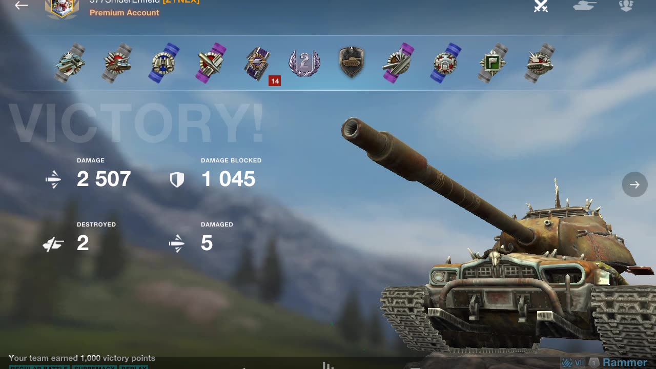 The Rammer gets lucky