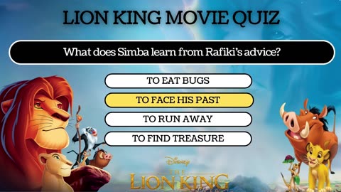 The Lion King Movie Quiz | Simba & Friends Challenge – 40 MCQ Questions | Quiz Time Anytime