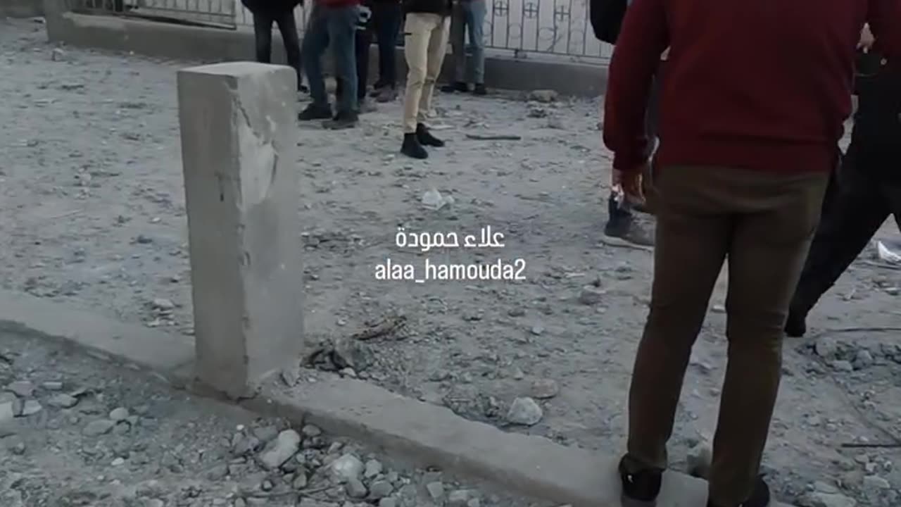 The extent of destruction in the Baptist Hospital in central Gaza