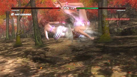 Dead or Alive 5 Last Round: Kasumi (costume 37) vs Honoka - 4K