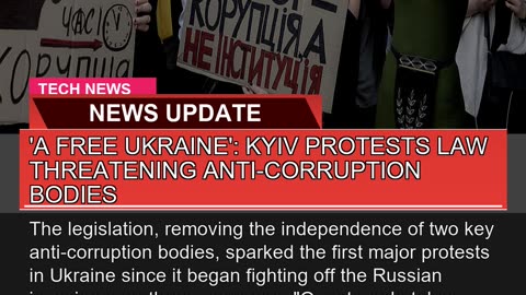 A Free Ukraine Kyiv Protests Law Threatening an