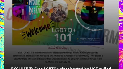 EXCLUSIVE: Free LGBTQ+ class hosted by UCF pulled offline after questions about taxpayer funding