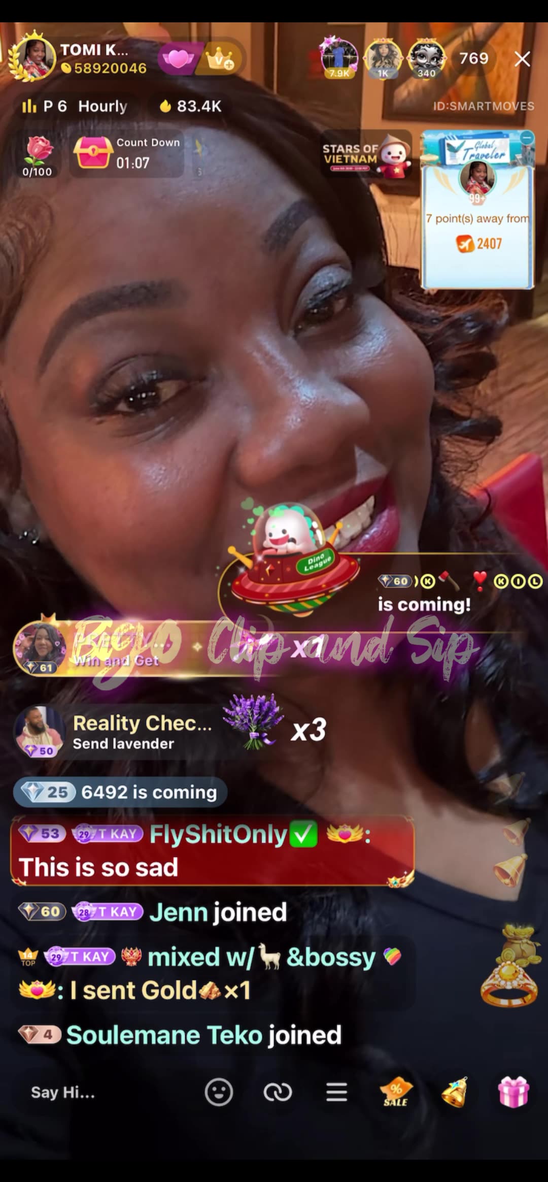 TomiKay listens to TrinaB n Dell discussing PastorP Ms Regina n more pt 1 6/6/25 #bigoclipandsip