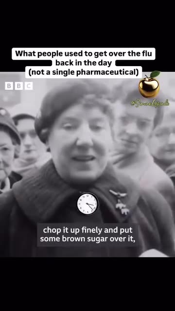 What people used to get over the flu back in the day (not a single pharmaceutical)