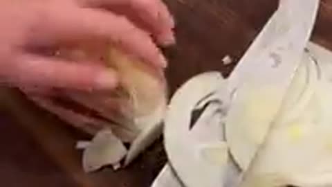 "Master Your Knife Skills: The Perfect Way to Slice an Onion!"