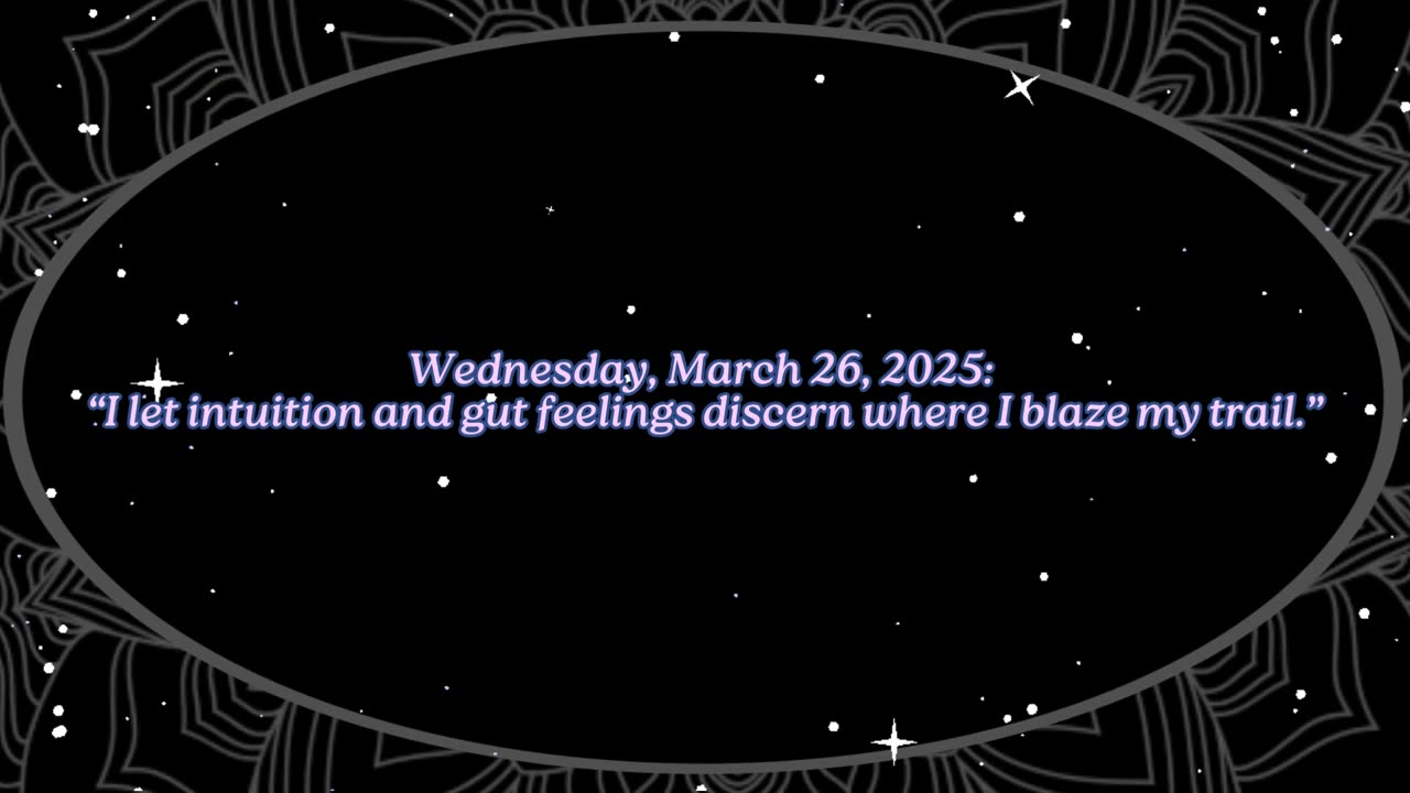 I Blaze My Trail! ~ March 26 Numerology Energy @ a Glance!