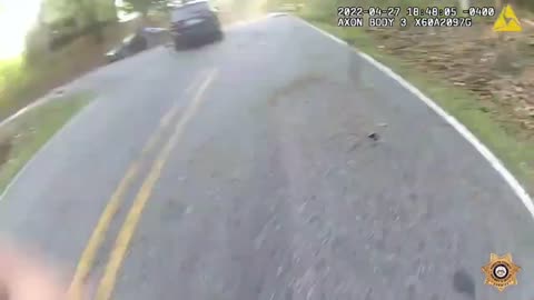 Tense Moments During Car Chase