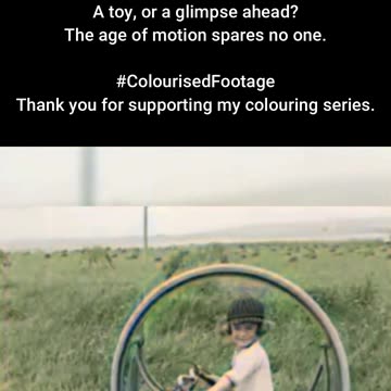 1927 Children’s Motor Wheel Test #ColourisedHistory