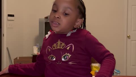 Granddaughter singing “Let it go girl “ for grandma