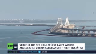 Verkehr auf Krim-Brücke läuft wieder
