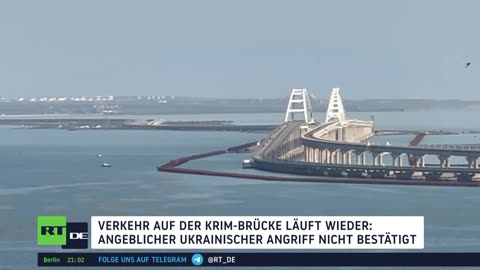 Verkehr auf Krim-Brücke läuft wieder