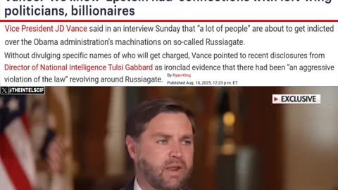 JD VANCE SLAMS CLINTONS over Epstein connections and says that people will...