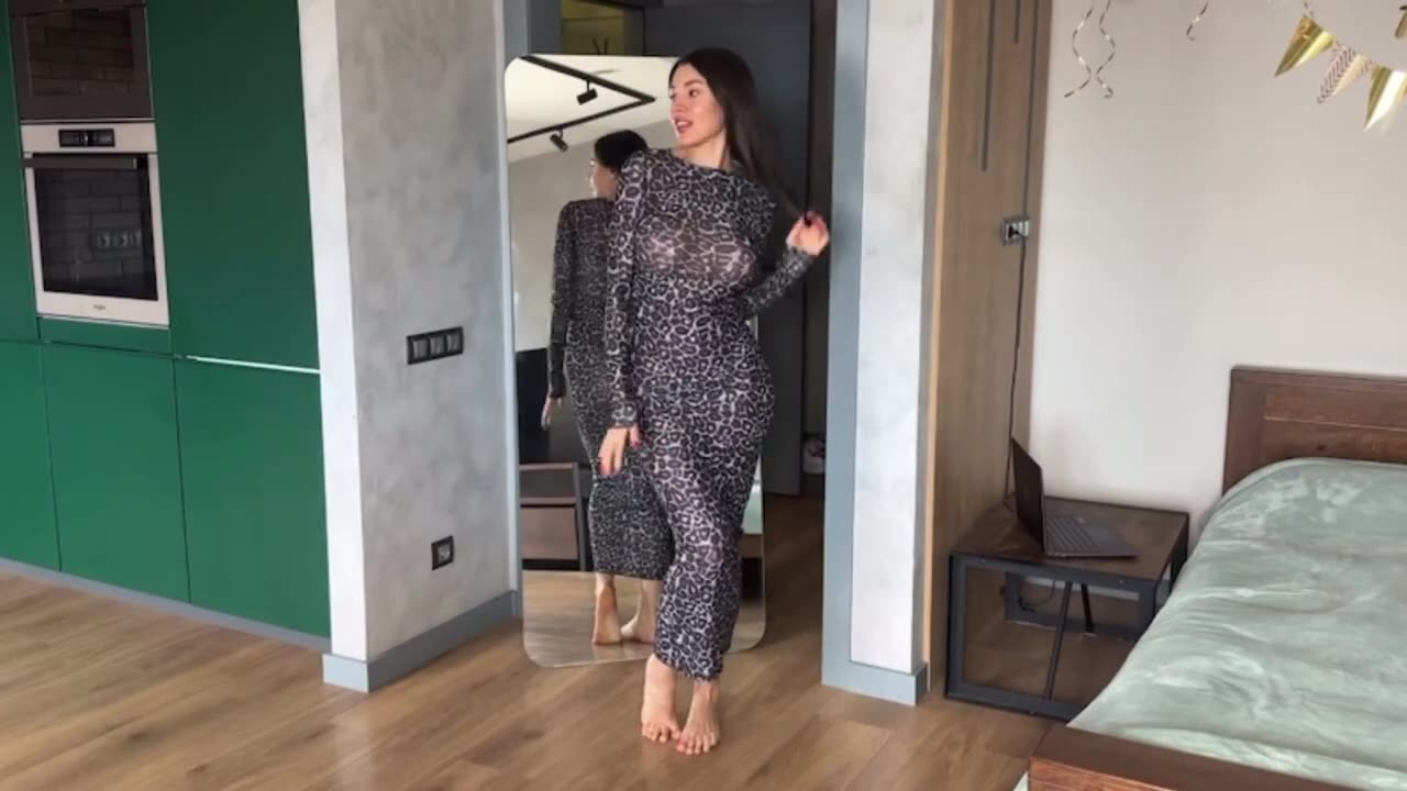 NUDE TRANSPARENT DRESS TRY ON HAUL