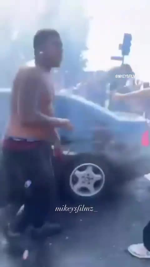 Mexicans blow blacks hand off, fireworks