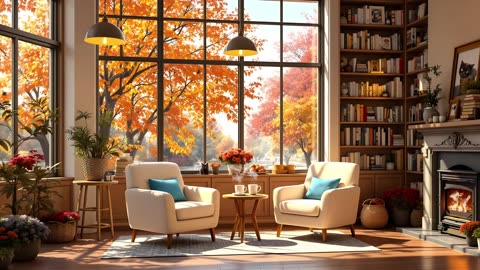 Relaxing Smooth Jazz in a Beautiful Library | Background Music for Work, Study, or Unwinding