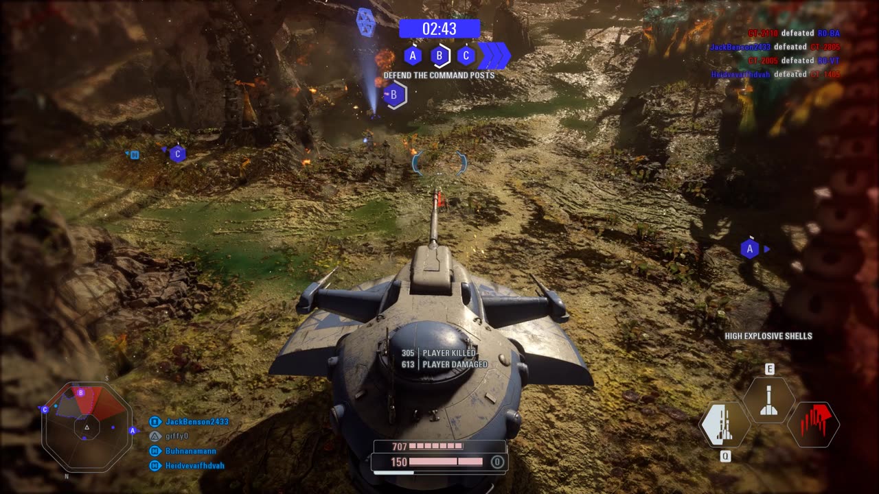 SWBF2 2017: Co- Op Mission Separatists Alliance Felucia (Defending) Gameplay
