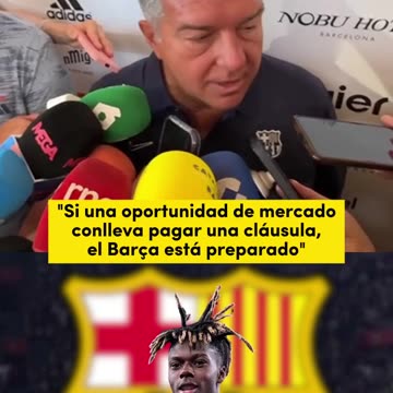 Joan Laporta, president of FC Barcelona, ​​on the signing of Nico Williams