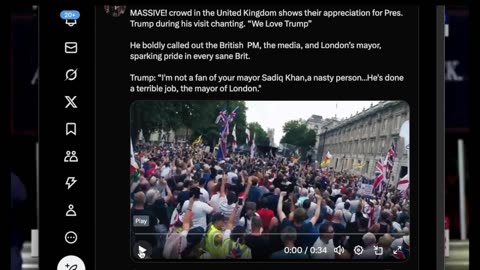 UK CITIZENS SUPPORT TRUMP AND HIS EFFORTS TO SAVE THE WORLD FROM TYRANNY