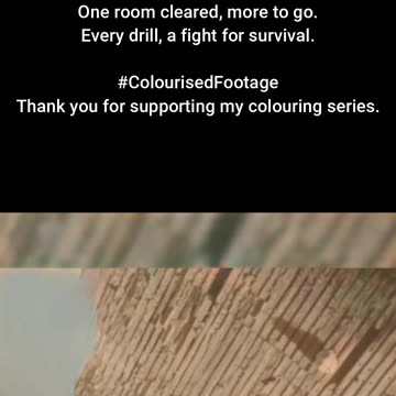 British Troops Train for Urban Combat #ColourisedHistory