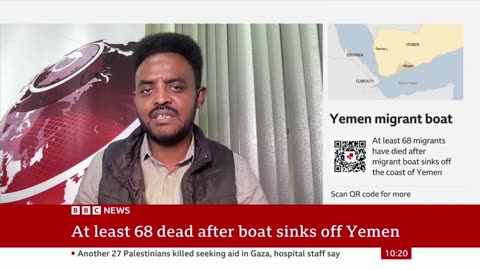 Dozens of people die in boat capsize off Yemen | BBC News